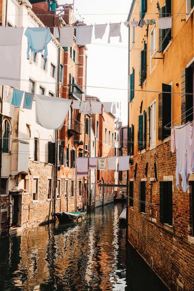 Hang your clothes to dry in the air